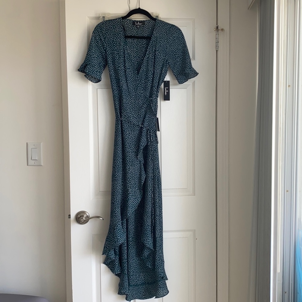 Lulus maxi wrap dress